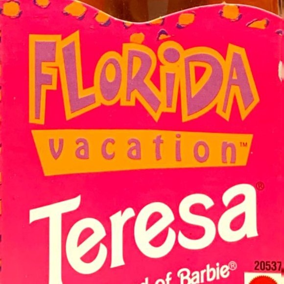 Vintage 1998 Mattel Teresa Friend Of Barbie Florida Vacation Doll #20537. - Picture 3 of 3